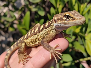 Naklejka premium Freak tailed Maltese wall lizard -