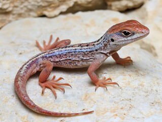 Naklejka premium Freak tailed Maltese wall lizard