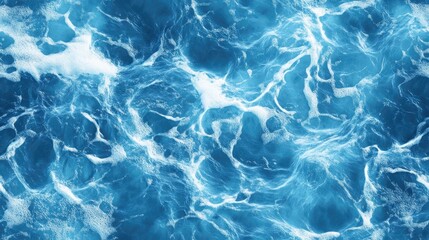 Obraz premium Summer blue dyed wave water pattern featuring a broken linear stripe effect Fresh blue underwater texture background suited for a modern seamless nautical maritime organic style