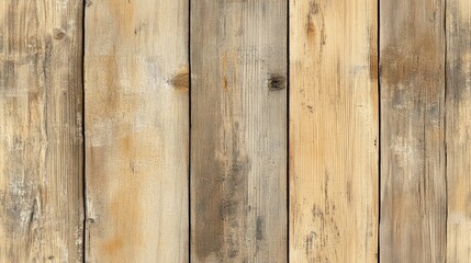 Fototapeta premium Seamless background of light brown scratched wood boards