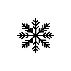 Snowflake Icon - Minimalist Winter Vector Design