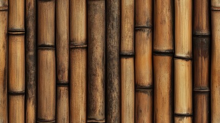Elegant bamboo wood handcrafted pattern and texture