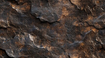 Smooth dark brown rock surface texture