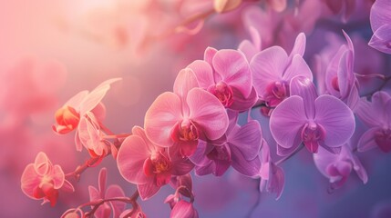 Pink Orchids in Soft Light