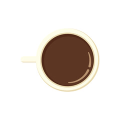 Coffee cup vector on white background. Cup of Fresh Coffee. Vector Illustration.