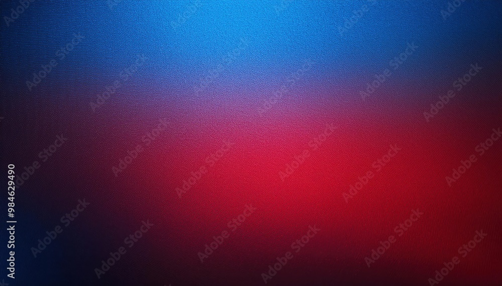 Aufkleber Vibrant Gradient Texture: Smooth Blue to Red Transition Background with Subtle Grainy Surface for Digital Projects Branding and Graphic Design Retro Noise Banner Texture Web Copy Space Postes Backdrop