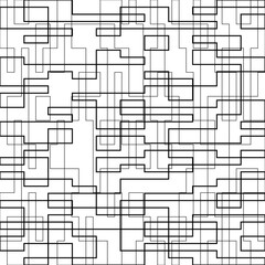 Seamless pattern of lines.  Monochrome background of intersecting lines. Template for cover, banner, poster and creative design