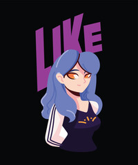 Like modern Typography retro Vintage groovy svg T-shirt Designs 