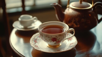 A cup of tea in the afternoon