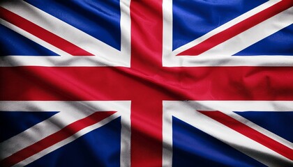 イギリスの国旗(waving national flag of United Kingdom.) 