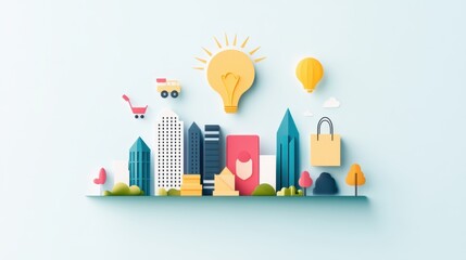 An infographic illustrating the factors influencing supply and demand, including production costs, consumer preferences, and market competition.