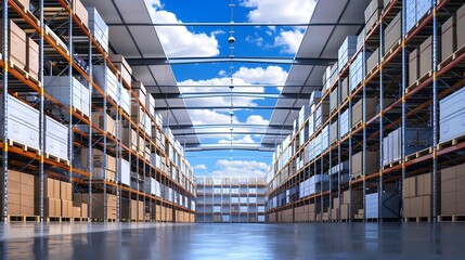 Automated Warehouse with Cloud Enabled Logistics and Robotic Technology
