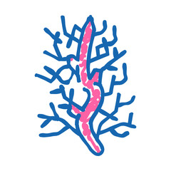 Fototapeta premium carrageenan food additives doodle icon sketch vector. carrageenan food additives sign. isolated symbol illustration