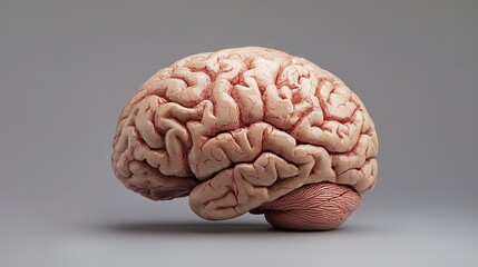 Realistic image of a human brain 