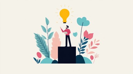 Obraz premium A confident entrepreneur passionately pitching their innovative business idea to a group of potential investors, using visuals and engaging storytelling.