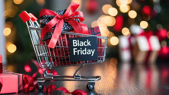Bargain Bonanza: Black Friday showcasing incredible sales and promotions, creating a vibrant shopping experience filled with opportunities for savings and festive spirit.