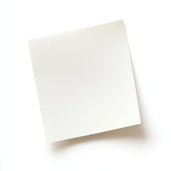 blank white paper on white background