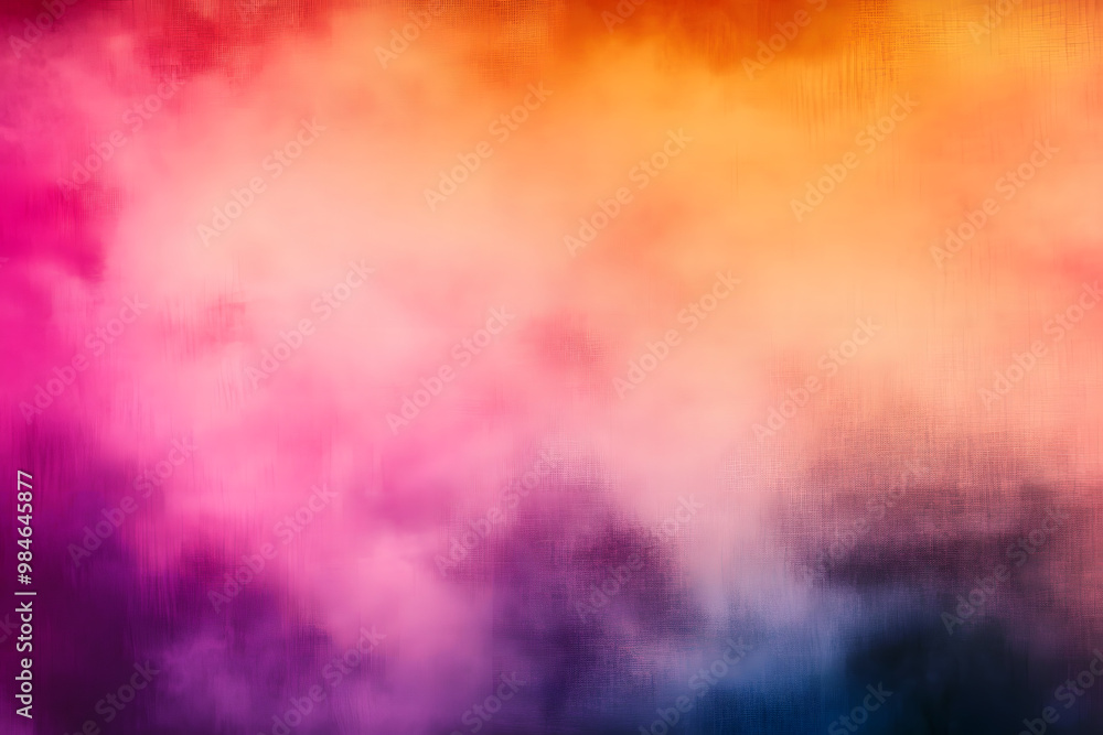 Poster colored digital grain noise effect pattern with a warm pastel gradient background texture. retro ana