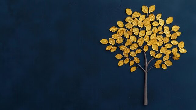 A family tree with gold coins as leaves, representing planned generational wealth