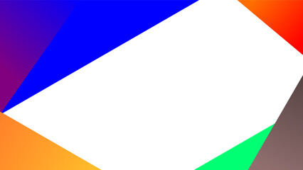 Simple focus geometric shapes colorful frame background