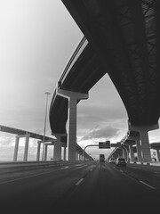 bridge over the freeway