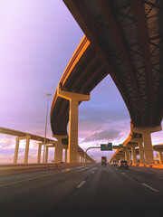 bridge over the freeway