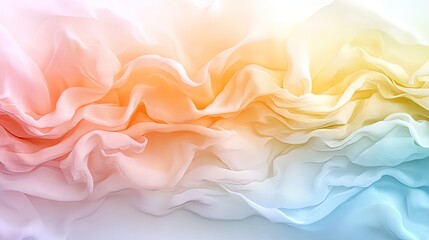 Obraz premium Soft Colorful Fabric Flowing Background Design