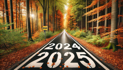 road with number 2025 on it