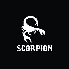 scorpion tattoo design vector artwork illustration on black background
