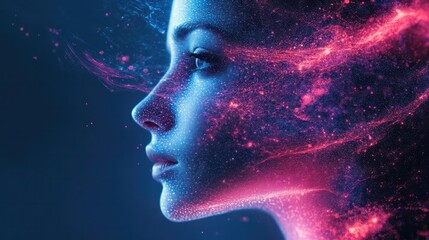 Naklejka premium AI art creation blending creativity and algorithms to produce unique and imaginative designs