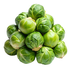 Fototapeta premium Brussels sprouts isolated on transparent background