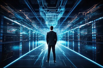 Obraz premium 5G Connectivity, the future of mobile Networks with faster data speeds, reduced latency, and improved