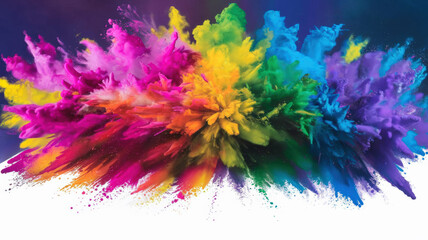 Panorama Background Of A Colorful Rainbow