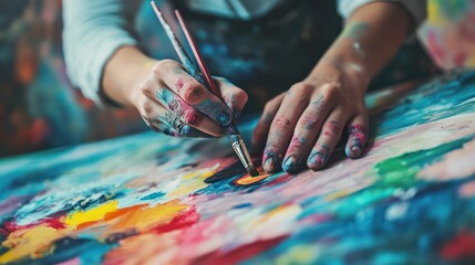Obraz premium Failure in creative fields, showing artistic exploration through mistakes and experimentation