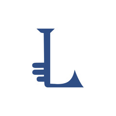 letter l with key logo template illustration. you can change the color. suitable for key company