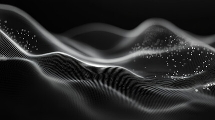 abstract technology particles lines mesh background  