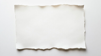Obraz premium A blank white sheet of paper isolated on a white background.