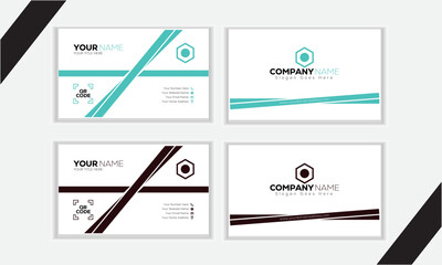 Corporate business card template 100% editable for any kind of company and people with multicolor theme and creative design in rectangular shaped illustration.