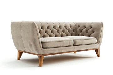 Comfortable sofa isolated on white background