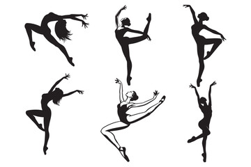 dance vector silhouette design illustrator