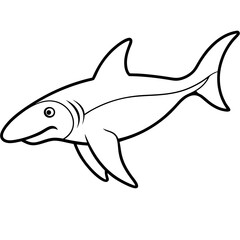 Sleek Hammerhead Shark Vector Art