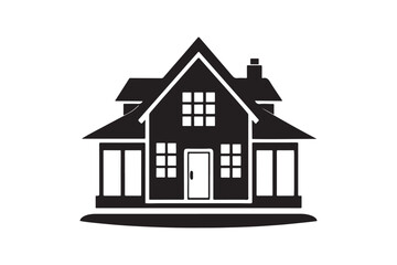 House icon silhouette vector illustration, House icon silhouette vector.