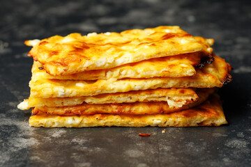 viral seeded cottage cheese flatbread protein packed low carb food concept