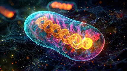 Fototapeta premium Abstract Mitochondria Cell