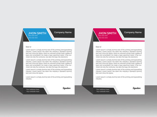 Modern and elegant letterhead design