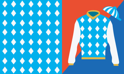 Horse Riding Jockey Silk Shirt Design Layout