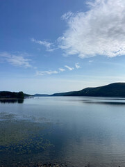 Mountains and Lake Landscape During Summer
