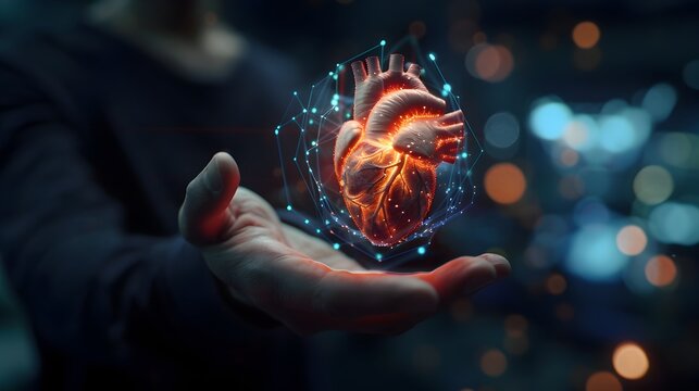Holographic Heart Monitoring with Wearable Health Tech and Biometric Data Streams