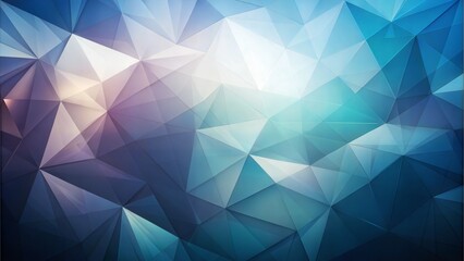 Fototapeta premium Abstract triangular background with gradient shades of blue and purple