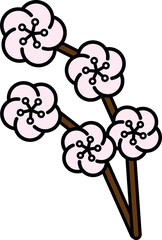 Lunar New Year items-plum blossom